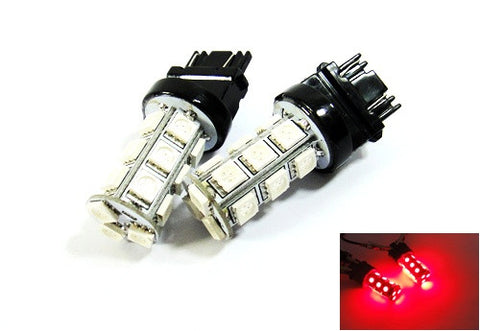 2 pieces of 18 high power SMD LED 580 7443 W21/5W 582 7440 W21W 992 Light bulb red