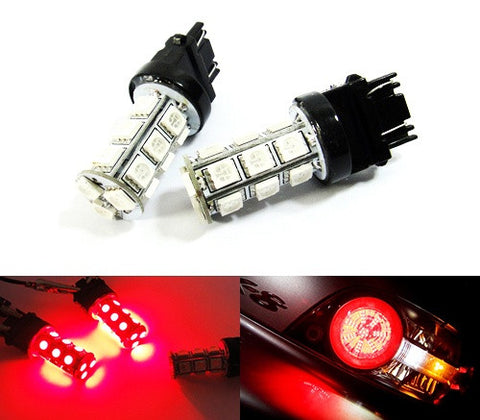 2 pieces of 18 high power SMD LED 580 7443 W21/5W 582 7440 W21W 992 Light bulb red