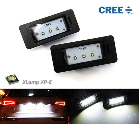 License Number Plate Light CREE LED Lamp Replacement kit Audi A4 A5 Q5 TT VW Jetta Touareg