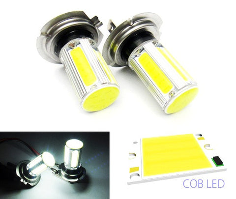 2 pieces of LUFFY H7 499 477 High Power COB LED Light bulb 25W white