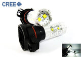 2 pieces of H16 PS19W 5202 9009 10X CREE XB-D LED Projector Light bulb 50W white