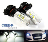 2 pieces of H16 PS19W 5202 9009 10X CREE XB-D LED Projector Light bulb 50W white