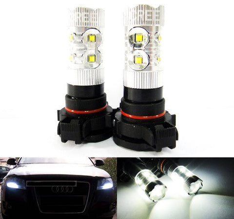 2 pieces of H16 PS19W 5202 9009 10X CREE XB-D LED Projector Light bulb 50W white