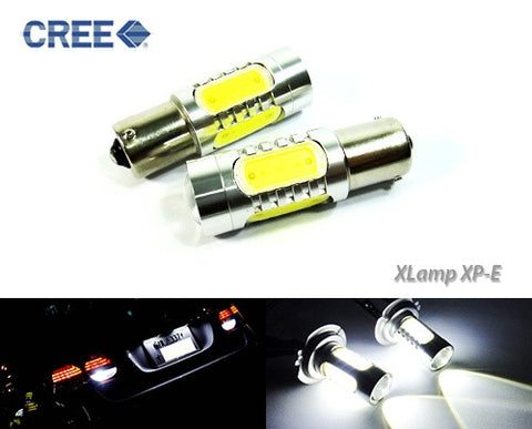 2 pieces of 382 (P21W) 1156 7506 BA15s CREE LED Projector Light w/ 4 Plasma SMD LED 11W white