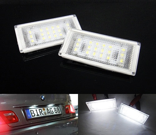 Changing BMW E46 3 series license plate light bulbs 