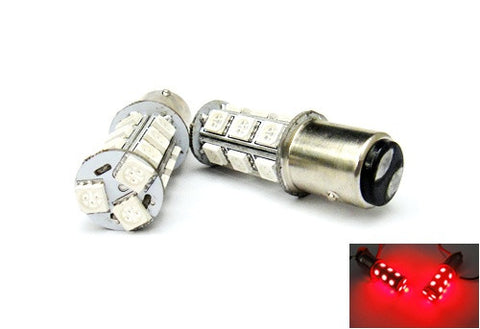 2 pieces of 18 high power SMD LED 567 PR21/5W 380R BAW15d 780 Light bulb red