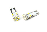 4 pieces of 8 SMD LED No Error T10 168 194 2825 501 W5W wedge light bulb white